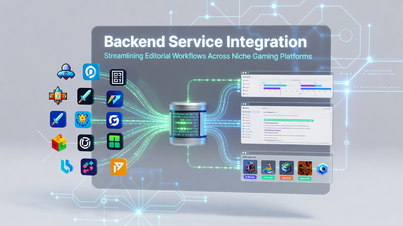 Backend integratie dashboard voor gaming platforms met verbonden services