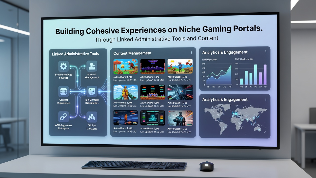 Detail van contentlagen integratie in een gaming dashboard