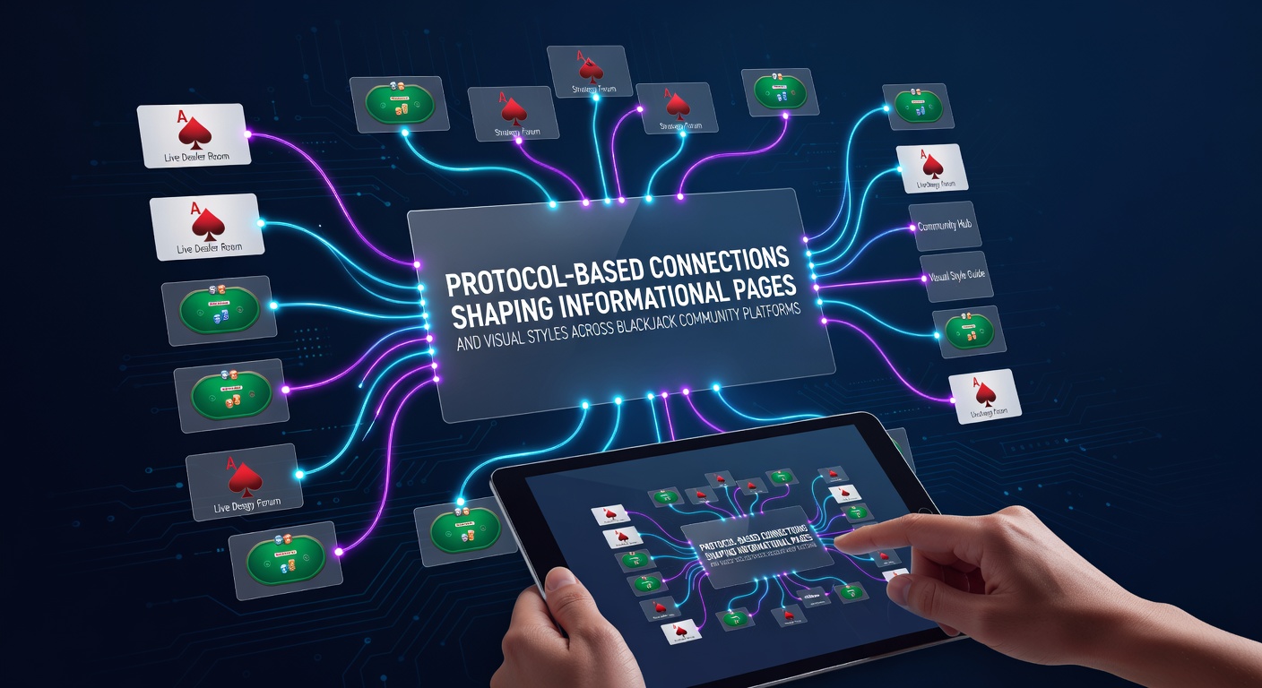 Overzicht van protocolverbindingen die informatieve pagina's en visuele stijlen structureren op blackjack community sites