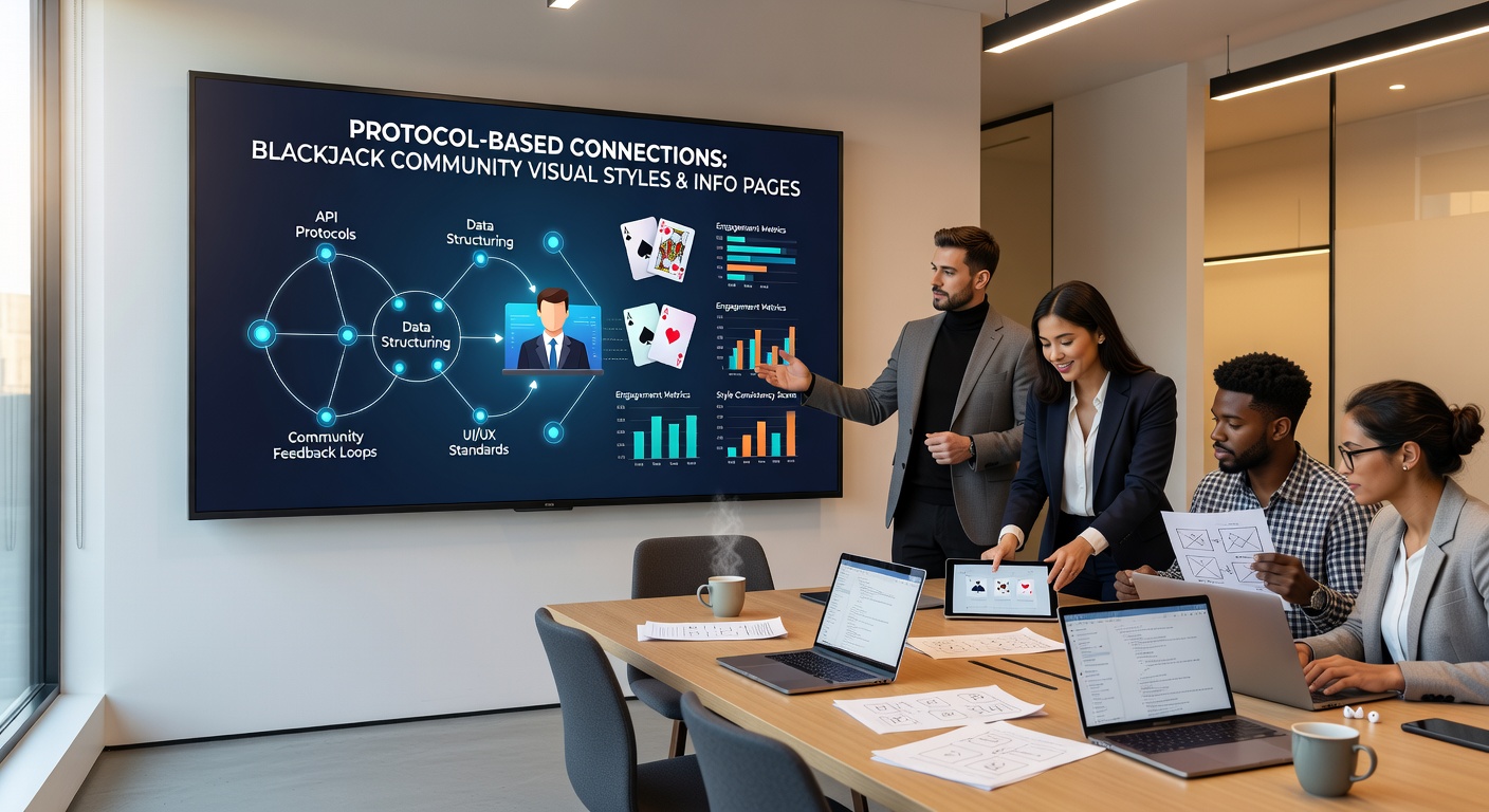 Detailopname van visuele stijlsynchronisatie via protocollen op blackjack platforms