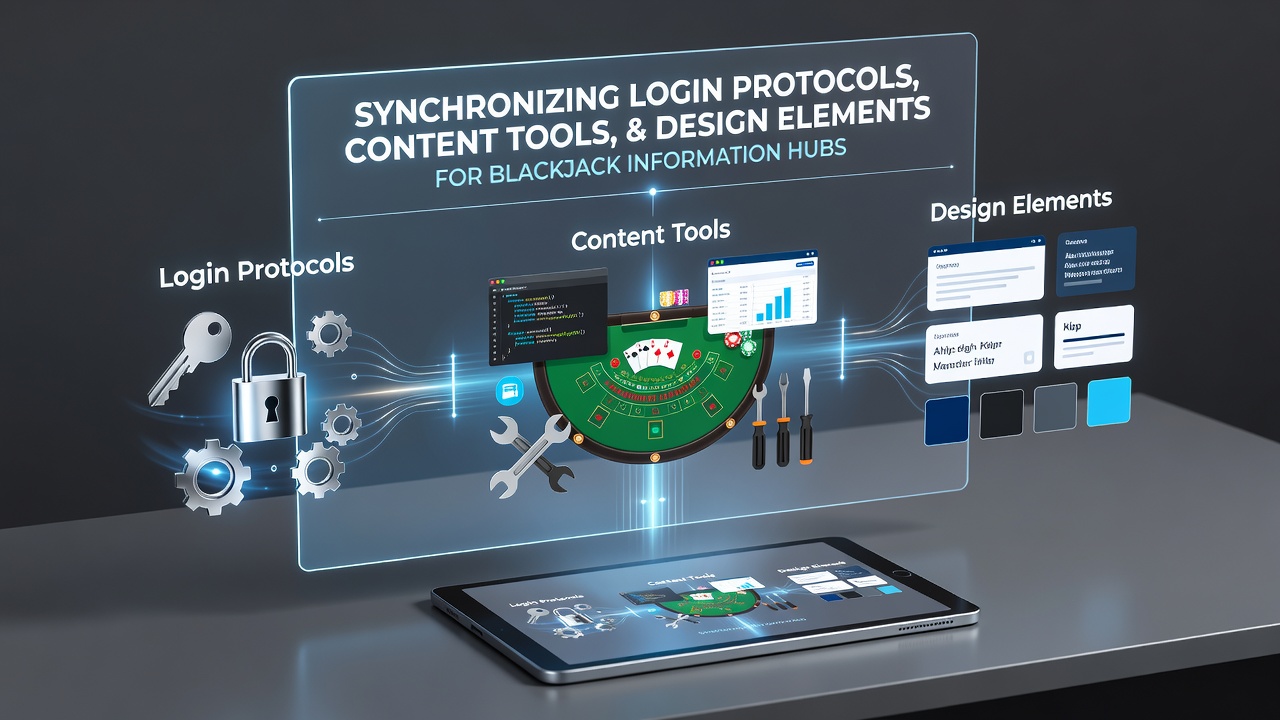 Overzicht van gesynchroniseerde systemen in een blackjack informatiehub dashboard